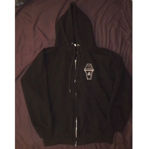 Suicidegirl Blackheart burlesque zip-up hoodie